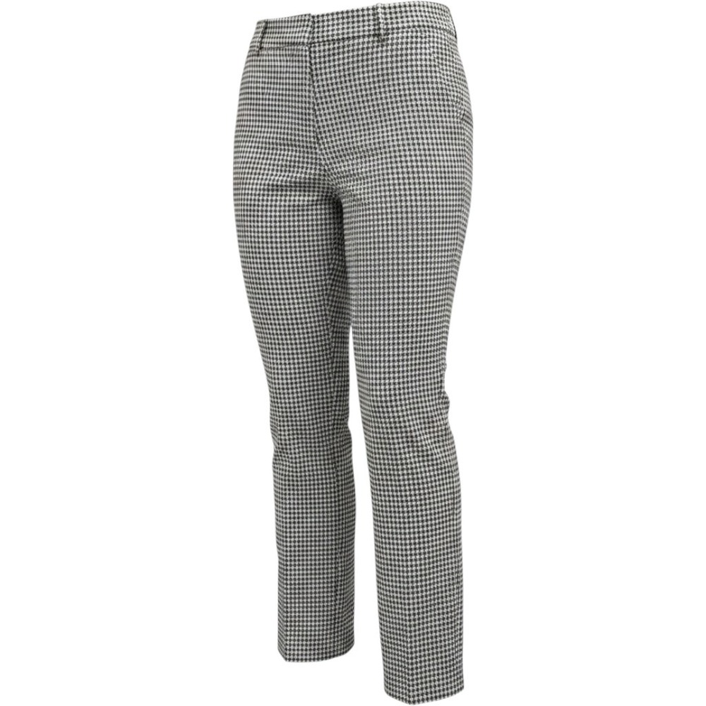 Dark Academia Worthington Womens 14 Tan Black Grid Check Slim Ankle Dress Pants